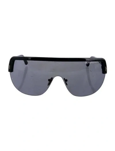 Pre-owned Tom Ford Shield Tinted Sunglasses In Black