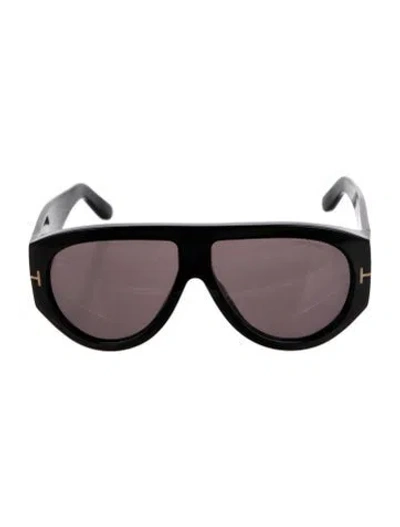 Pre-owned Tom Ford Shield Tinted Sunglasses In Black
