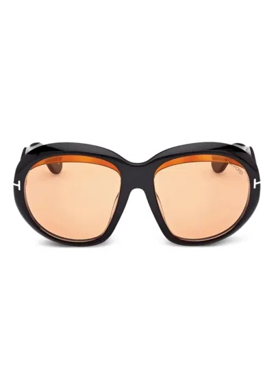 Tom Ford Shiny Black Frame Sunglasses