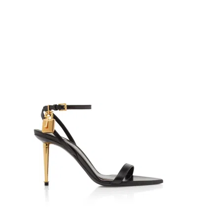 Tom Ford Black Sandal With Striking Padlock Detail