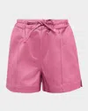 Tom Ford Shiny Rayon Satin Pajama Shorts In Fuchsia Ro