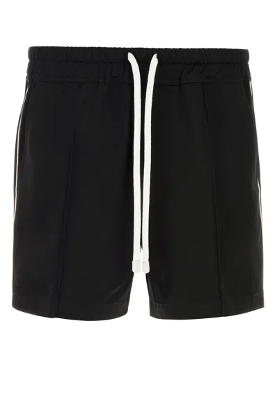 TOM FORD TOM FORD BLACK SATIN BERMUDA SHORTS