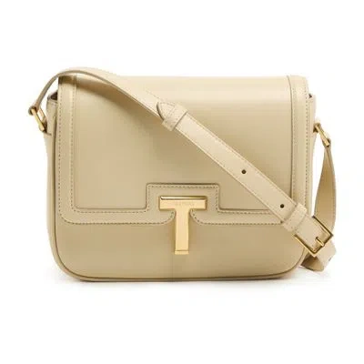Tom Ford Shiny Smooth Calf Small Shoulder Bag In Brown
