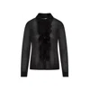 Tom Ford Ruffled Collared Viscose Shirt With Long Sleeves