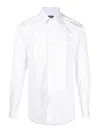 Tom Ford Chest-pocket Long-sleeve Shirt In Blanco