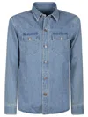 Tom Ford Washed Cotton Denim Jacket In Blue