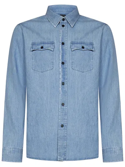 Tom Ford Denim Shirt In Blue
