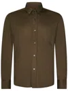 Tom Ford Long-sleeved Buttoned Shirt In Brown