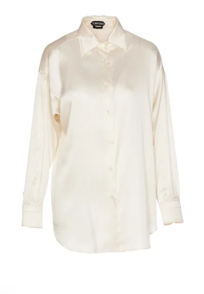 Tom Ford Shirt In Chalk