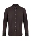 Tom Ford Cotton Poplin Shirt In Blue