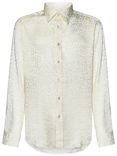 Tom Ford Shirt In Ivory