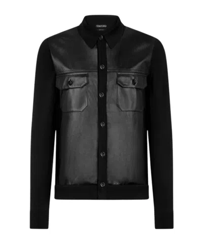 Tom Ford Shirt Jacket In Black