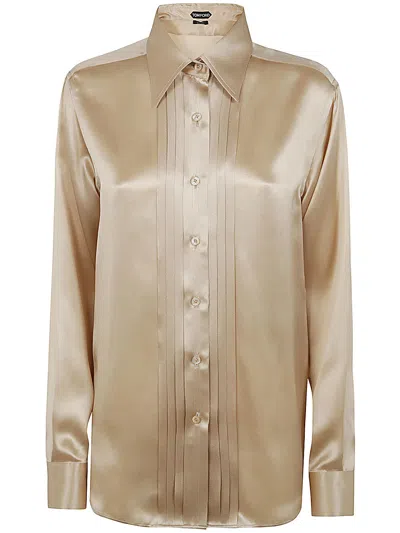 Tom Ford Shirt In Raw White