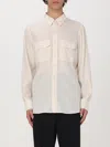 Tom Ford Classic Button-down Shirt With Structured Collar In Beige