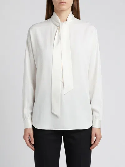 Tom Ford Silk Blouse In White