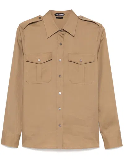 Tom Ford Shirts In Beige