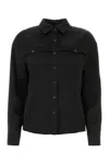 Tom Ford Long-sleeved Satin Shirt In Black