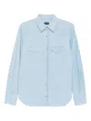 Tom Ford Denim Chambre Western Shirt In Blue