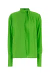 Tom Ford Fluo Green Georgette Blouse In Green