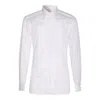 Tom Ford Casual Shirt With Long Sleeves And Pleated Front In White