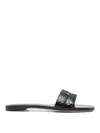 Tom Ford Semi Shiny Printed Python Julianne Slide In Black