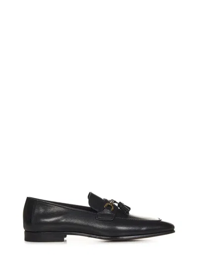 Tom Ford Square-toe Loafers In Black