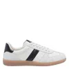 Tom Ford Archer White Low Top Sneakers With Logo Lettering On Tongue And Heel And Contrasting Heel In Leather In White
