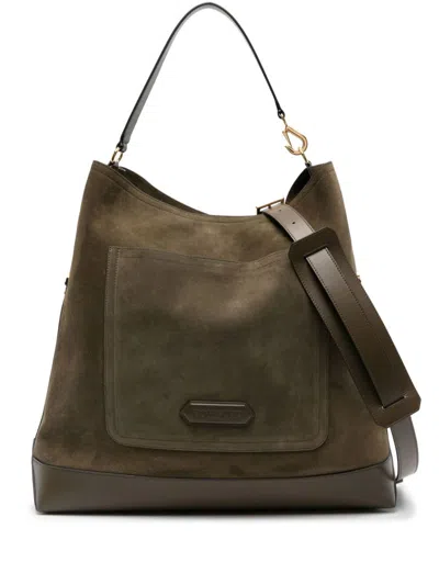 Tom Ford Shopping Bag In Beech Green Derby Green