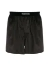Tom Ford Silk Satin Boxer Briefs In Black