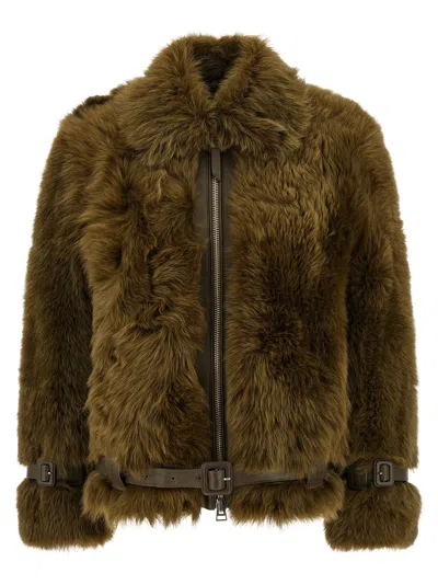 TOM FORD SHORT FUR GREEN