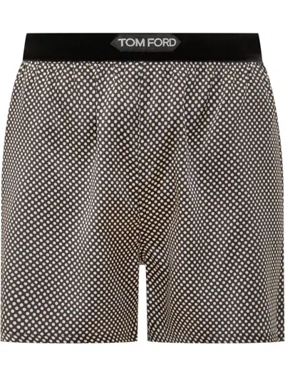 TOM FORD TOM FORD SHORT PANTS WITH POLKA DOT PRINT
