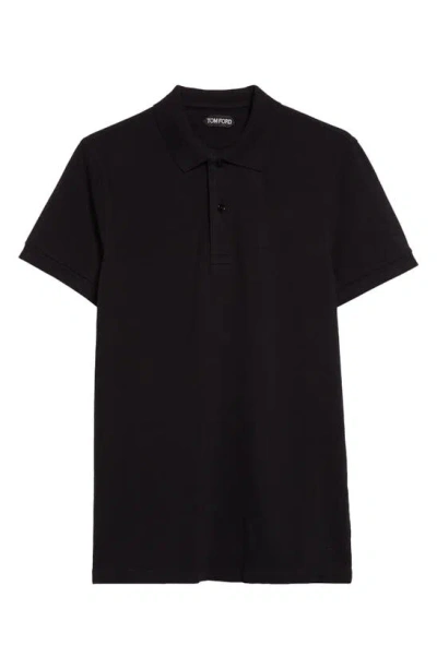 TOM FORD TOM FORD SHORT SLEEVE COTTON PIQUÉ POLO
