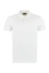 Tom Ford White Polo Shirt With Classic Collar In Cotton Blend Man In White