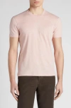 Tom Ford Short Sleeve Crewneck T-shirt In Dusty Pink