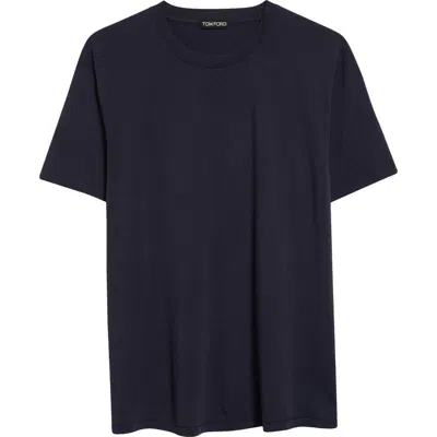 Tom Ford Short Sleeve Crewneck T-shirt In Black