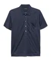 Tom Ford Slub-texture Polo Shirt In Blue