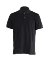 Tom Ford Black Short-sleeves Polo In Cotton Piquet Jersey In Black