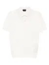 Tom Ford Short-sleeve Polo Shirt In White