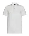 Tom Ford White Polo Shirt With Classic Collar In Cotton Blend Man In White