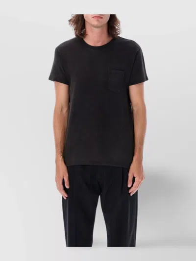 Tom Ford Short Sleeve Round Neck Cotton T-shirt In Grey