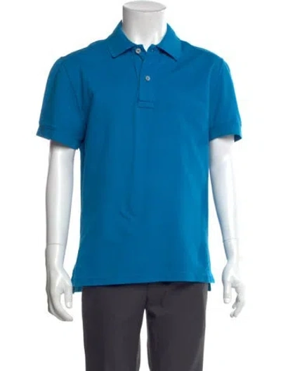 Pre-owned Tom Ford Short Sleeve Shirt In Blue