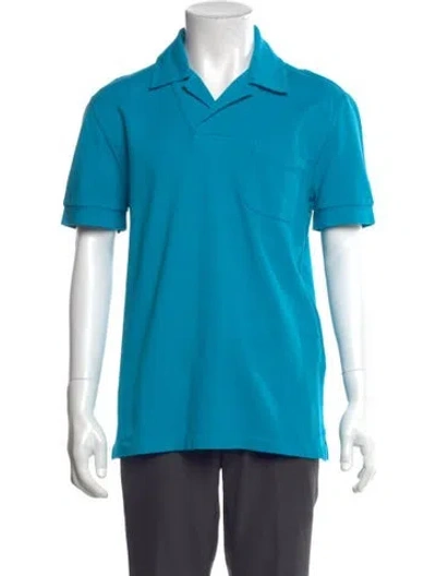 Pre-owned Tom Ford Short Sleeve Shirt In Blue