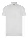 Tom Ford White Polo Shirt With Classic Collar In Cotton Blend Man In White
