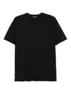 Tom Ford Black Stretch Cotton Crew Neck T-shirt