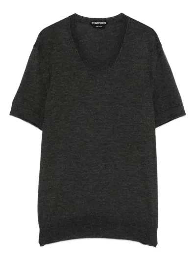 Tom Ford Short-sleeve T-shirt In Black