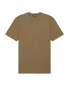 Tom Ford Military Green Crewneck T-shirt With Tf Embroidery In Lyocell And Cotton Blend Man In Fern Green