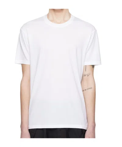 Tom Ford White Lyocell Cotton Crew T-shirt In Black