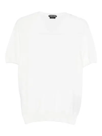 Tom Ford Short-sleeve T-shirt In White