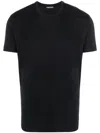 Tom Ford Black Stretch Cotton Crew Neck T-shirt In Black