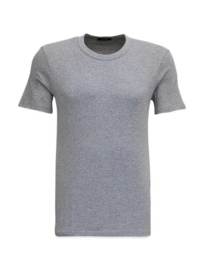 Tom Ford Short-sleeved Crewneck T-shirt In Grey